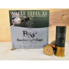 B&P Valle Steel 33g Mag 12/76 25 kpl teräs haulikonpatruuna