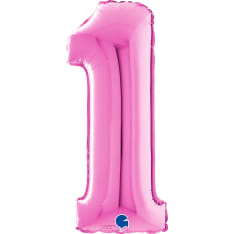Pink 70 cm number folio ball
