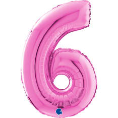 Pink 70 cm number folio ball