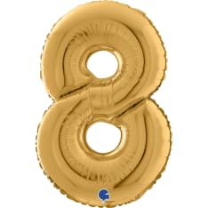 Kullanvärinen 70 cm numerofoliopallo