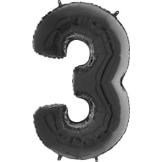 Black 66cm number foil