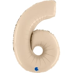 Cream-Coloured 70 cm Number Foil