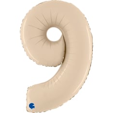 Cream-Coloured 70 cm Number Foil