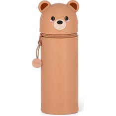 Legami 2-In-1 silicone pencil case - kawaii - teddy bear