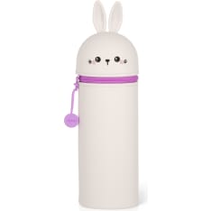 Legami 2-In-1 silicone pencil case - kawaii - bunny