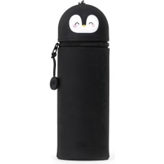 Legami 2-In-1 silicone pencil case - kawaii - penguin