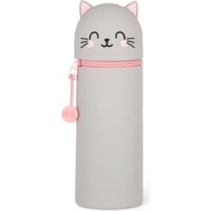 Legami 2-In-1 silicone pencil case - kawaii - kitty