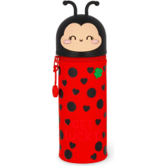 Legami 2-in-1 Silicone Pencil Case Kawaii Ladybug