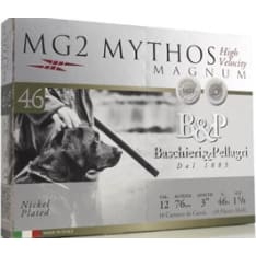 B&P 12/76 MG2 Mythos Magnum 46HV niklattu hauli 10 kpl haulikonpatruuna