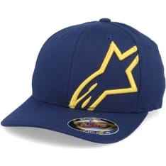 Alpinestars Corp Shift 2 Flexfit lippis, Navy/Gold