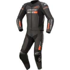 Alpinestars Leather Suit GP Force Chaser V2 2 PCS Black/Fluo Red 52