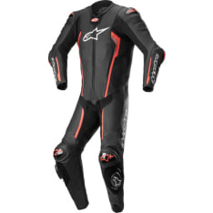 Alpinestars Nahkapuku 1-pcs Missile v2 Musta/Punainen fluo 56