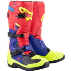 Alpinestars Saapas Tech 3 Punainen/Sininen/Keltainen Fluo