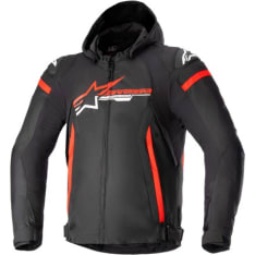Alpinestars Tekstiilitakki Zaca Vedenpitävä Musta/Punainen/Valkoinen