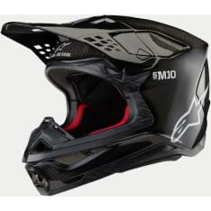 Alpinestars Helmet S-M10 2206 Solid Carbon