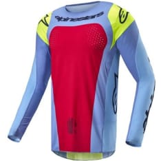 Alpinestars Paita Techstar Ocuri Sininen Keltainen Fluo Punainen Ber