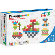 PicassoTiles magneettinen rakennussetti kuutiot 108 osaa
