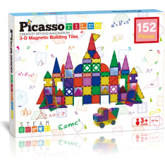 PicassoTiles magneettinen rakennussetti 152 osaa