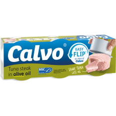 Calvo 3x65/52g oliiviöljyssä MSC tonnikala