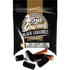 Fini Gourmet Black 180 g gluten-free licorice bag