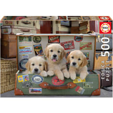 Educa 500 Puppies in the Luggage