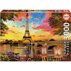 Educa Sunset in Paris 3000 palaa palapeli