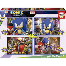 Educa 4-in-1 Sonic Prime Neon 50-80-100-150p palapeli