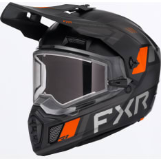 FXR Racing Clutch X snowmobile helmet with electric shield