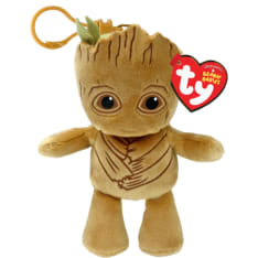 TY Clip Marvel Groot Floppy soft toy keyring