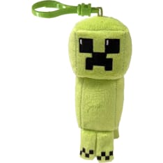 TY Clip Minecraft Creeper Green Floppy soft toy keyring