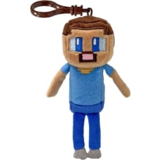 TY Clip Minecraft Steve Multi Floppy Keyring Soft Toy