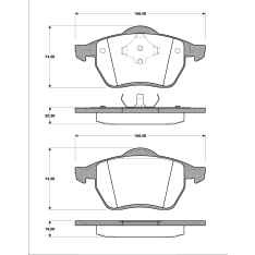 Roadhouse 2390-00 Brake disc set, Front
