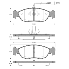 Roadhouse 2461-02 Brake disc set, Front