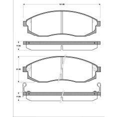 Roadhouse 2598-02 Brake disc set, Front