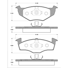 Roadhouse 2609-00 Brake disc set, Front
