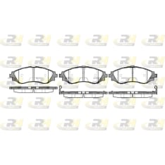 Roadhouse 2645-12 Brake disc set, Front