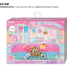 Charm Pencil Case herkkuaiheinen penaalisetti