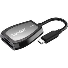 Lexar Cardreader Sd & Microsd (Lrw470U) Uhs-Ii Dual-Slot Reader (Usb-C) kortinlukija
