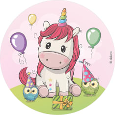 Dekora Baby unicorn syötävä kakkukuva