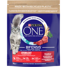 Purina One 750 g Sterilcat Nautaa ja vehnää kissan kuivaruoka