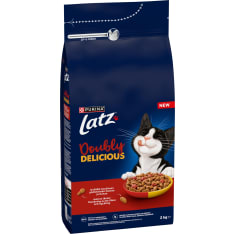 Latz Doubly Delicious 2kg beef, chicken and beetroot dry cat food