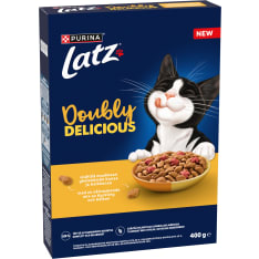 Latz Doubly Delicious 400g kanaa, kalkkunaa ja punajuurta kissan kuivaruoka