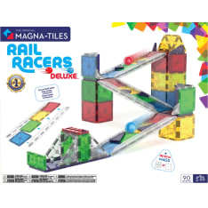 Magna-Tiles Rail Racer Deluxe 90-osainen magneettirakennussarja
