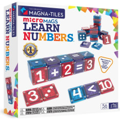 Magna-Tiles microMAGS Learn Numbers 56-osainen magneettirakennussarja