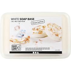 Shea butter soap base, white, 1 kg