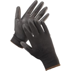 HS Black nitrile work glove