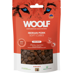 Woolf Soft Cubes 100 g Iberian sika monoproteiini koiran herkku