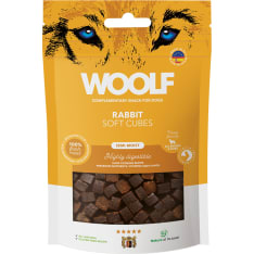 Woolf Soft Cubes 100 g kani monoproteiini koiran herkku