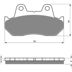 Goldfren jarrupalat 049 Ceramic carbon AD