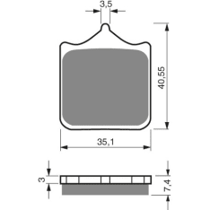 Goldfren jarrupalat 177 Ceramic carbon AD 1PAR = 4SMÅ